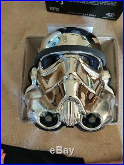 EFX Star Wars 40th Anniversary Stormtrooper Chrome Helmet ARTIST PROOF RARE