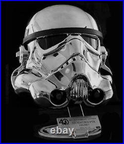 EFX Star Wars ANH 40th Anniversary Chrome Stormtrooper Helmet. Only 500 Made