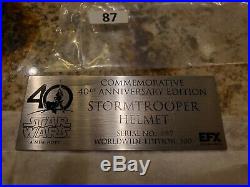 EFX Star Wars Chrome Stormtrooper Helmet 40th Anniversary Celebration ANH 11