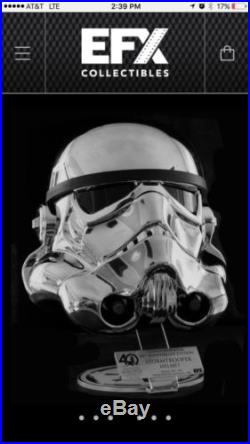 EFX Star Wars Chrome Stormtrooper Helmet Celebration 2017 Exclusive LE 238/500