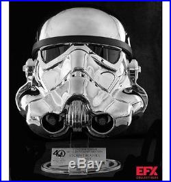 EFX Star Wars Chrome Stormtrooper Helmet Celebration 2017 Exclusive LE 500 40th