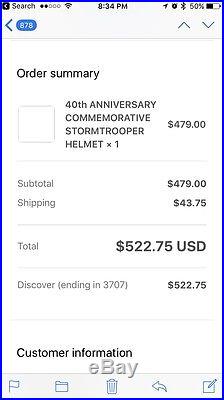 EFX Star Wars Chrome Stormtrooper Helmet Celebration 2017 Exclusive LE 500 40th