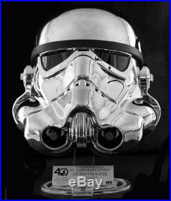 EFX Star Wars Stormtrooper 40th Anniversary Helmet Helm Chrome 49 of 500 11 OVP