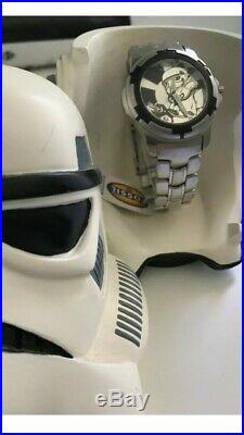 FOSSIL STAR WARS WATCH Stormtrooper Only 3000 Made! With Helmet Display! NWT