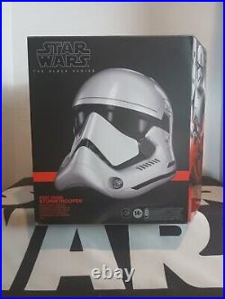 First Order Stormtrooper Helmet STAR WARS Black Series Electronic MIB #3