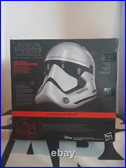 First Order Stormtrooper Helmet STAR WARS Black Series Electronic MIB #3