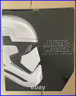 First Order Stormtrooper Helmet Star Wars Black Series Electronic Helmet In Hand