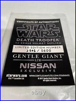 Gentle Giant Death Trooper SP Helmet Nissan EX Star Wars EFX/Anovos/Mandalorian