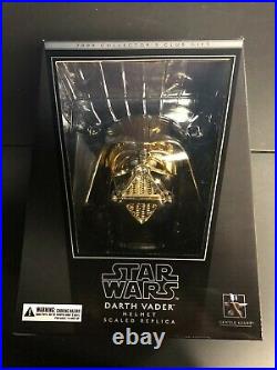 Gentle Giant Star Wars Gold Darth Vader Helmet Scaled Replica 2009 Club Gift NEW