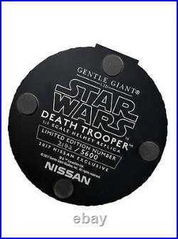 Gentle Giant Star Wars Nissan Rogue DEATHTROOPER 11 Scale Helmet Mount and Box