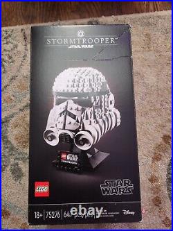 (HEAVY CREASING AND WEAR) New Sealed LEGO Star Wars Stormtrooper Helmet 75276