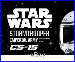 HJC STAR WARS Stormtrooper CS-15 Motorcycle Motorbike Helmet White Medium