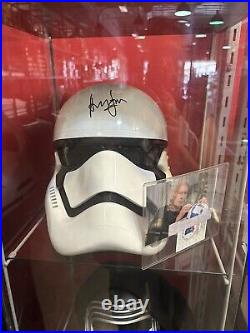 Harrison Ford And Andy Serkis Signed Star Wars Storm Trooper Helmet Beckett COA