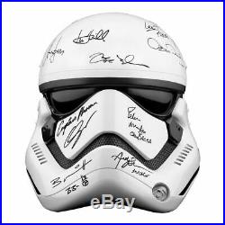 Harrison Ford, Star Wars Force Awakens Cast Autographed Stormtrooper Helmet