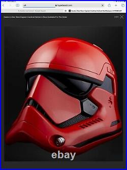 Hasbro Star Wars Black Series Helmet Red Or White First Order Storm Trooper