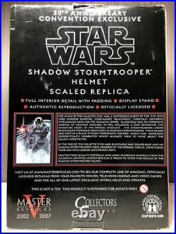 Hot Toys Master Replicas Star Wars Shadow Stormtrooper Helmet Scaled Replica New