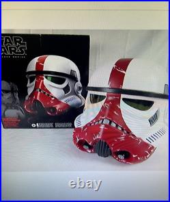 Incinerator Stormtrooper Helmet Disney STAR WARS Black Series Electronic Cosplay