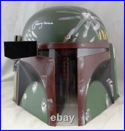 Jeremy Bulloch Autographed Star Wars Boba Fett Helmet JSA W Auth White