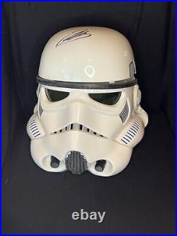 John Boyega Signed Star Wars Black Series First Order Stormtrooper Helmet JSA