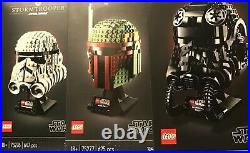 LEGO 75274 75276 75277 Star Wars Helmets Stormtrooper TIE Fighter Boba Fett NEW