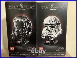 LEGO Star Wars 75274 + 75276 The Fighter Pilot STORMTROOPER Helmet Set Retired