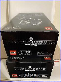 LEGO Star Wars 75274 + 75276 The Fighter Pilot STORMTROOPER Helmet Set Retired