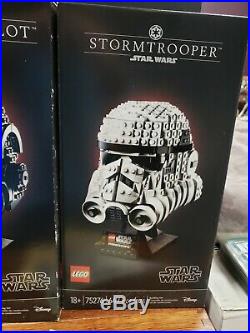 LEGO Star Wars Helmet Set Stormtrooper Boba Fett TIE Fighter Pilot