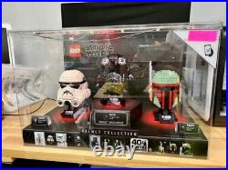 LEGO Star Wars Helmet Store Display 75276 75274 75277 Boba Fett Storm Trooper