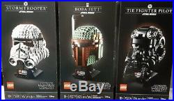 LEGO Star Wars Helmet Stormtrooper Boba Fett TIE Fighter Pilot 75274 75277 75276
