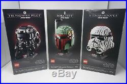 LEGO Star Wars Helmets Fighter Pilot 75274 Boba Fett 75277 Stormtrooper 75276