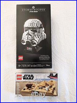 LEGO Stormtrooper Helmet Star Wars 75276 and 40451 Tatooine Home New Sealed Box