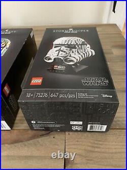 LEGO Tie Fighter (75274) Boba Fett (75277) Stormtrooper (75276) UCS Helmets BNIB