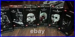 Lego Helmet Collection Lot Of 6 Star Wars DC Comics Sealed Brand New