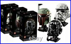 Lego Star Wars Boba Fett Tie Fighter Stormtrooper Helmet Collection NEW SEALED