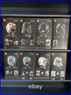 Lego Star Wars Complete Helmet Collection! New in Boxes! NIB All 8