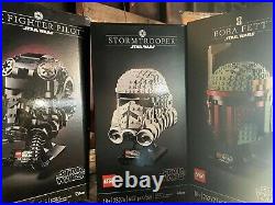 Lego Star Wars Helmet Collection 75277, 75276, 75274 (3 sets together)