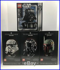 Lego Star Wars Helmets, 75227, 75274, 75276, 75277, Darth Vader, Boba Fett New