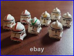 Lego Star Wars minifigure lot Clone Trooper Helmets Parts 7655 327th Corps 7260