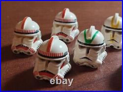 Lego Star Wars minifigure lot Clone Trooper Helmets Parts 7655 327th Corps 7260