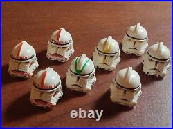 Lego Star Wars minifigure lot Clone Trooper Helmets Parts 7655 327th Corps 7260