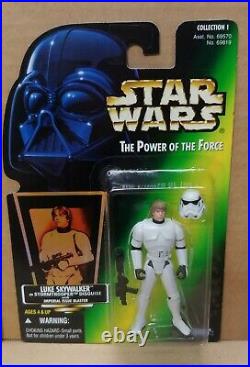 Luke Stormtrooper ERROR Set Unpainted Helmet Variants Star Wars POTF2 Power RARE