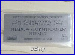 Master Replicas Shadow Stormtrooper Helmet 1/1 Prop Replica LE Star Wars SW177LE