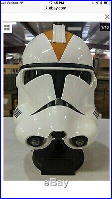 Master Replicas Star Wars 1/1 212th Attack Battalion Trooper Prop Helmet NEW MIB