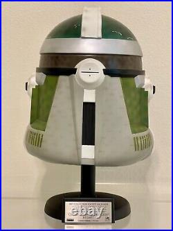 Master Replicas Star Wars Clone Commander Gree Life-Size Helmet Limited #316/500