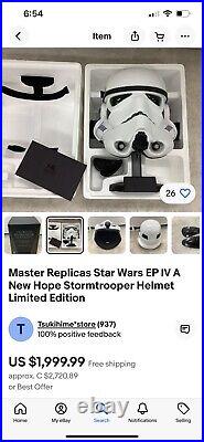 Master Replicas Star Wars EP? A New Hope Stormtrooper Helmet Limited Edition