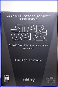 Master Replicas Star Wars Shadow Stormtrooper Helmet 11 Low Number Not EFX Rare