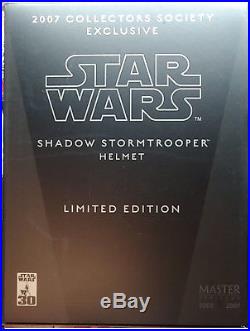 Master Replicas Star Wars Shadow Stormtrooper Helmet Artist Proof Sw-177 New