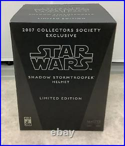 Master Replicas Star Wars Shadow Stormtrooper Helmet Limited Edition 2007