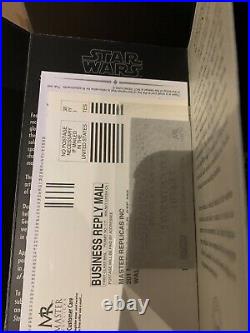 Master Replicas Star Wars Stormtrooper Helmet EP IV 153LE Plaque #30 Sealed New