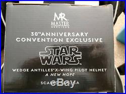 Master Replicas Star Wars Wedge Antilles X-Wing Pilot Helmet Scaled Replica MINT